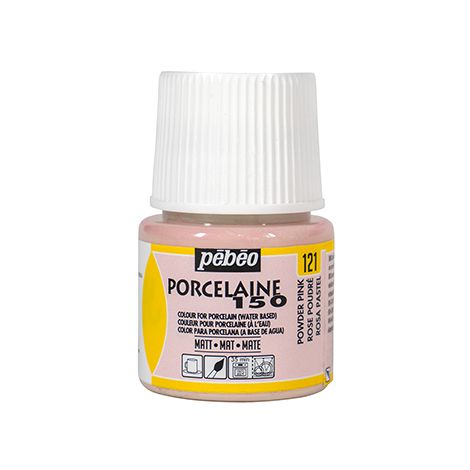 Farba do porcelany/szkła/ceramiki Pebeo Porcelaine150, 121 Powder pink